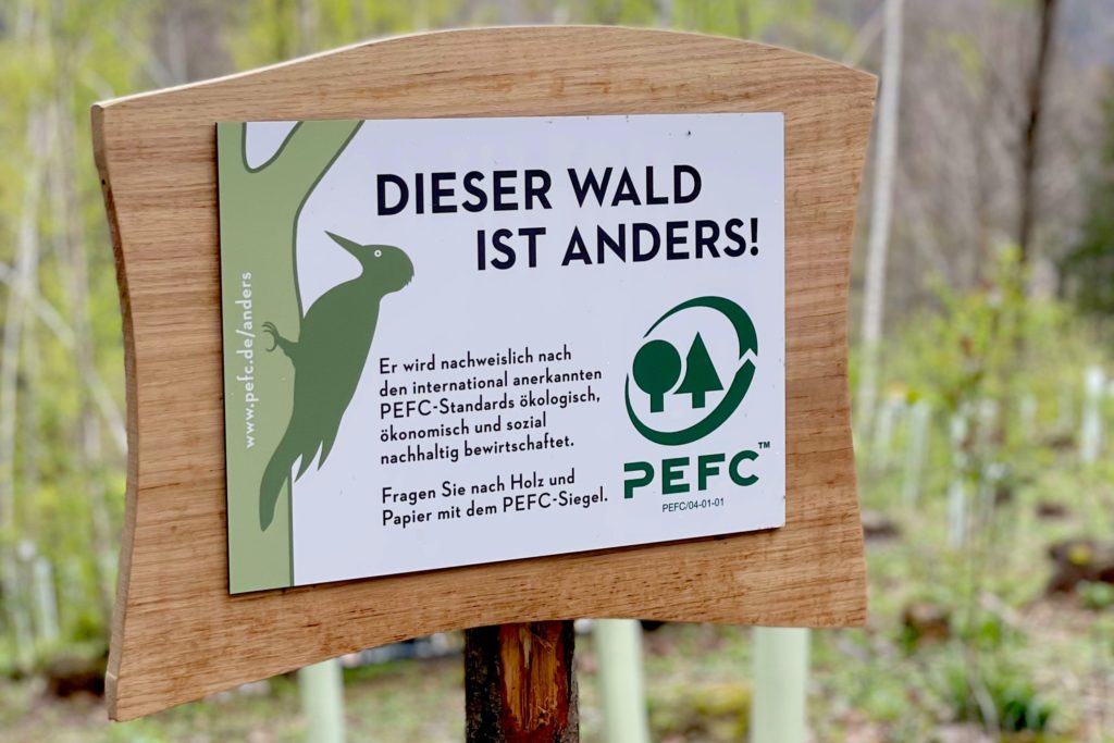 Unser Wald ist PEFC-Zertifiziert