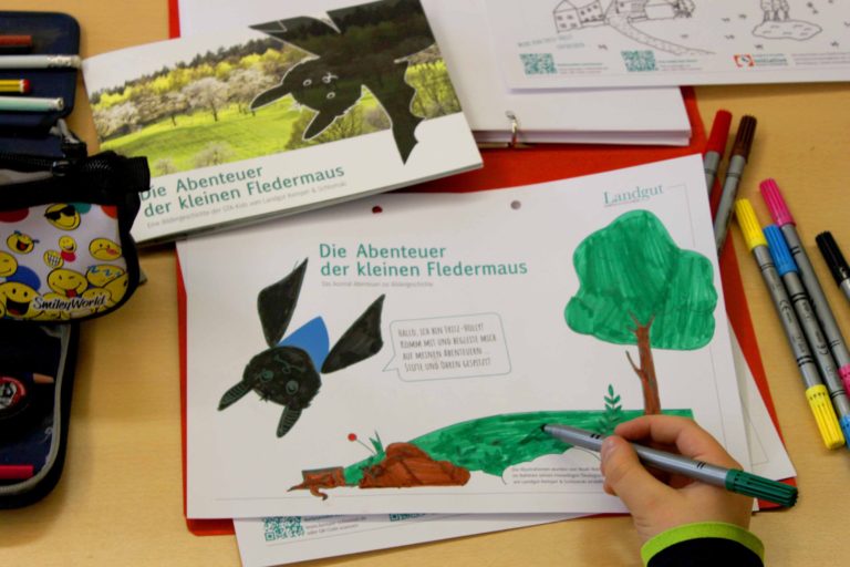 Abenteuer der kleinen Fledermaus.