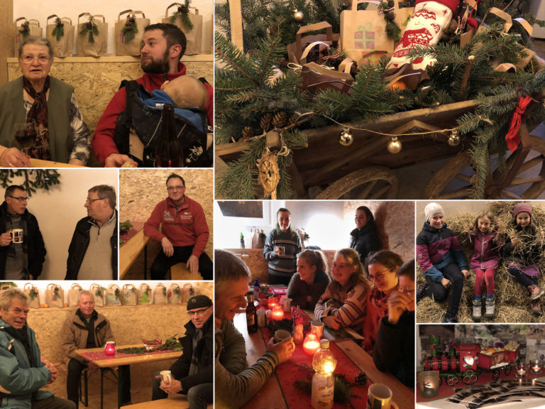 Rustikaler Weihnachtsabend auf dem Landgut